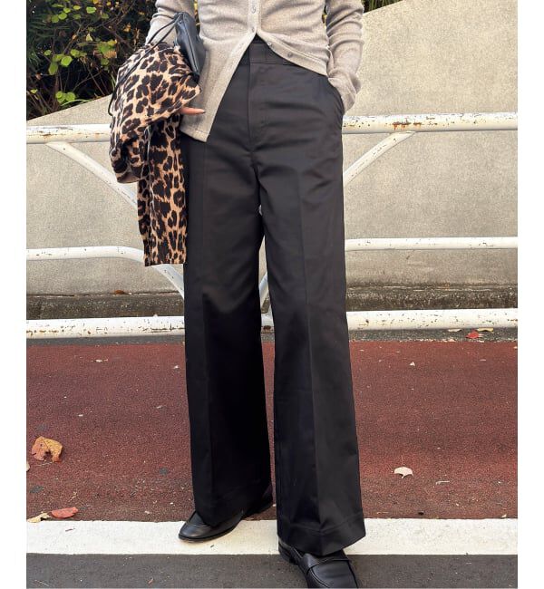 OUTDOOR PRODUCTS Usual Things「T/C ライトクロスワイドストレートパンツ」|スラックス|