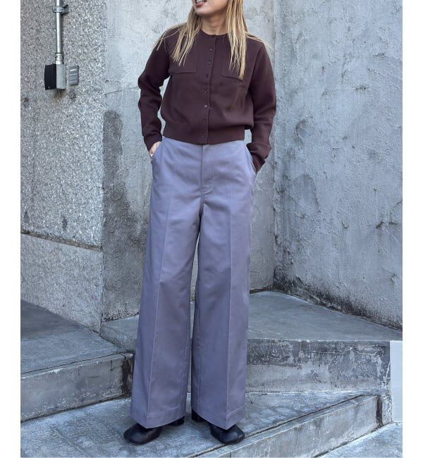 OUTDOOR PRODUCTS Usual Things「T/C ライトクロスワイドストレートパンツ」|スラックス|