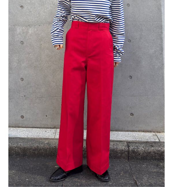 OUTDOOR PRODUCTS Usual Things「T/C ライトクロスワイドストレートパンツ」|スラックス|