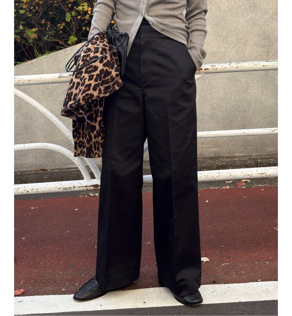 OUTDOOR PRODUCTS Usual Things「T/C ライトクロスワイドストレートパンツ」|スラックス|