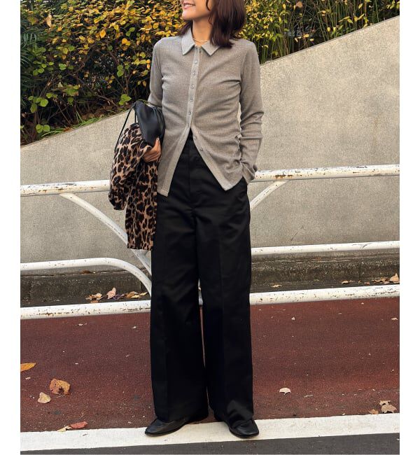 OUTDOOR PRODUCTS Usual Things「T/C ライトクロスワイドストレートパンツ」|スラックス|