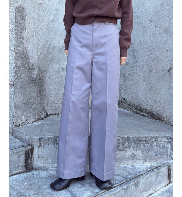 OUTDOOR PRODUCTS Usual Things「T/C ライトクロスワイドストレートパンツ」|スラックス|