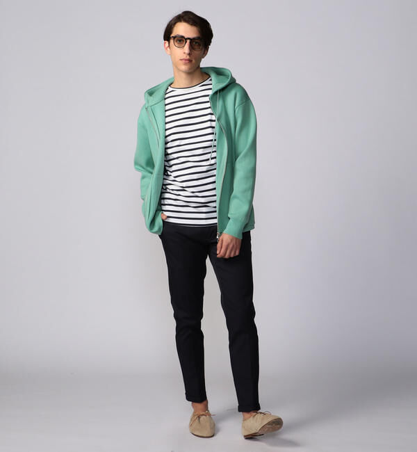 CABaN「CABaN コットンカシミヤ ジップパーカ」|ニット・セーター|