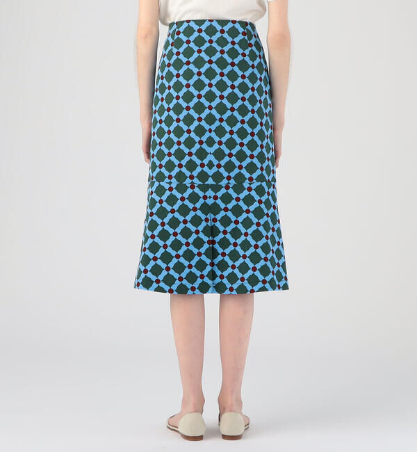 Ballsey「ダイヤゴナルプリント マーメイドスカート」|フレア|