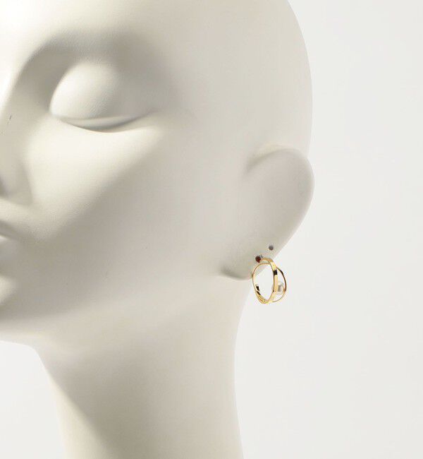 TOMORROWLAND GOODS「【別注】januka ダブルフープ パールピアス」|ピアス|