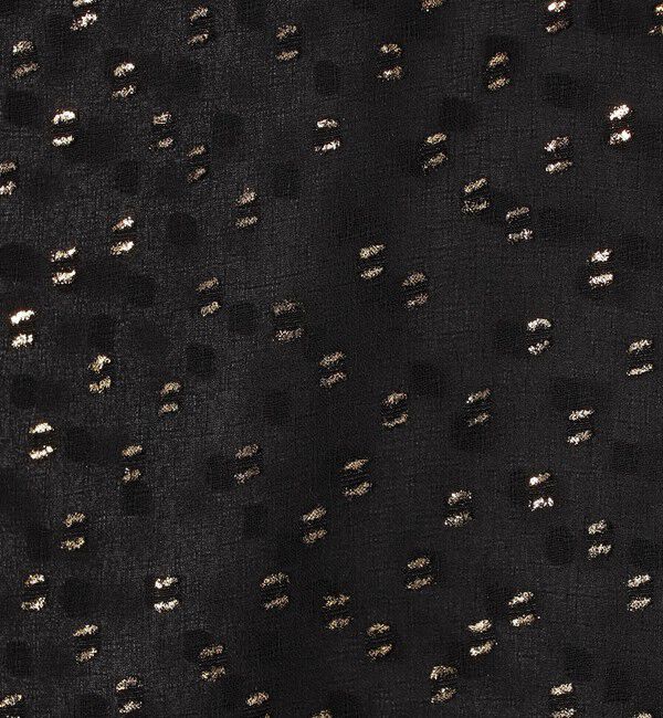 Ballsey「フォイルカットジャカード Vボートネックブラウス」|シャツ・ブラウス|