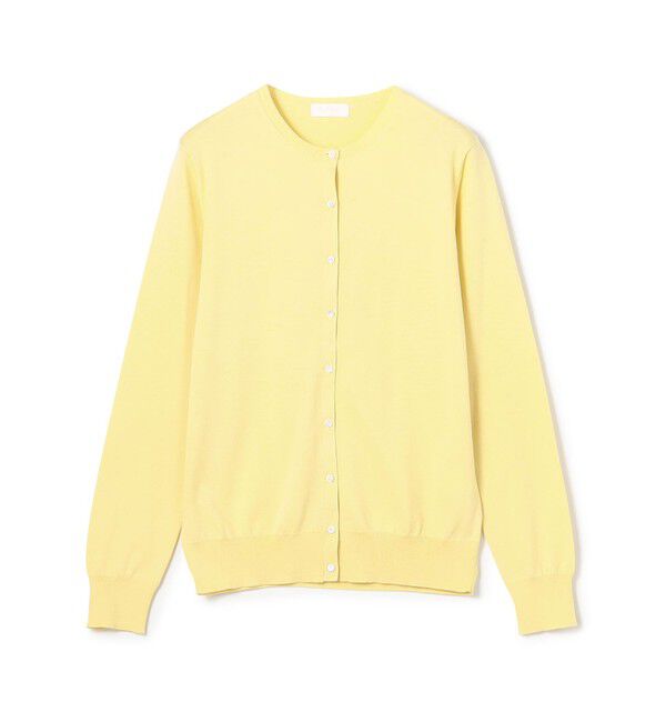 Ballsey「ハイゲージコットン クルーネックカーディガン」|カーディガン|23 イエロー
