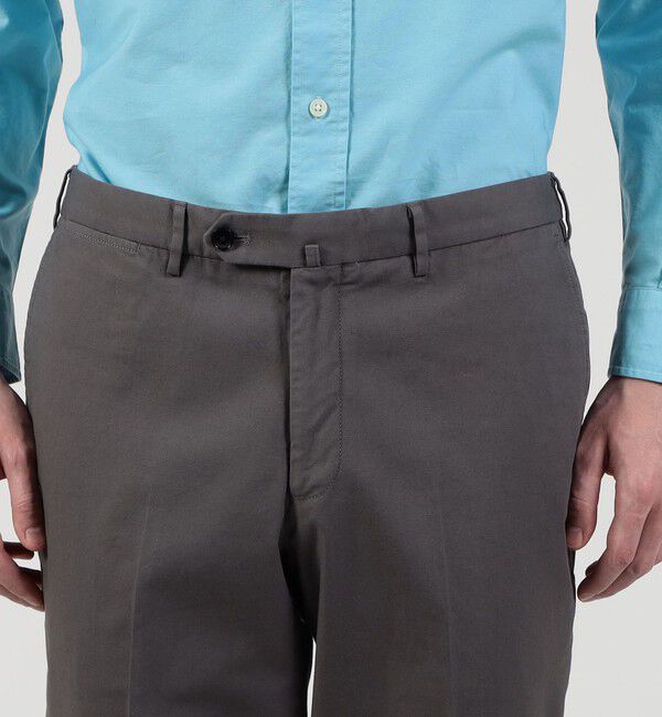 TOMORROWLAND MENS「ストレッチオックスフォード スリムストレートパンツ」|スラックス|