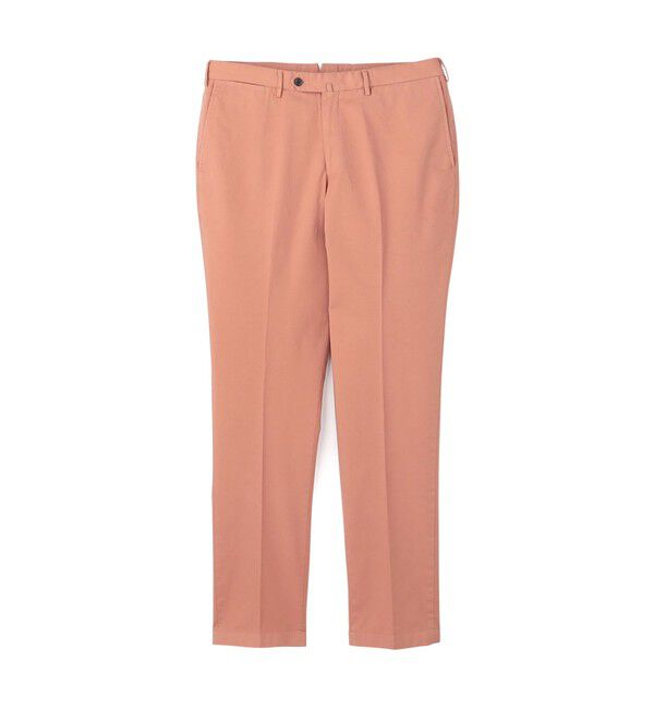 TOMORROWLAND MENS「ストレッチオックスフォード スリムストレートパンツ」|スラックス|35 ピンク