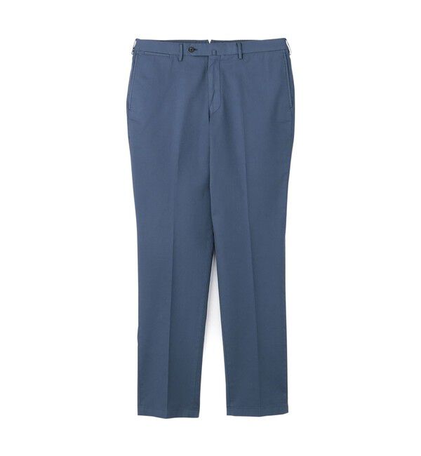 TOMORROWLAND MENS「ストレッチオックスフォード スリムストレートパンツ」|スラックス|67 ダークブルー