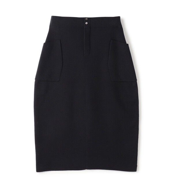 GALERIE VIE「ミラノリブ コクーンミディスカート」|スカート|69 ネイビー