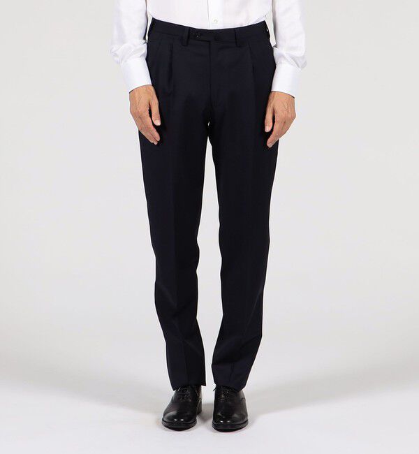 TOMORROWLAND MENS「ウールツイル 2プリーツスリムスラックス HORIZON TWILL E.Zegna」|スラックス|