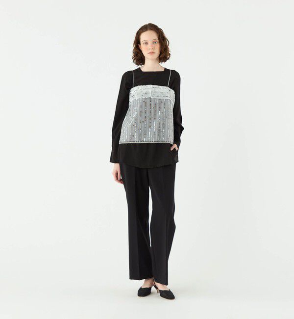 Ballsey「ドロップスパングルエンブロイダリー キャミソールブラウス」|その他|