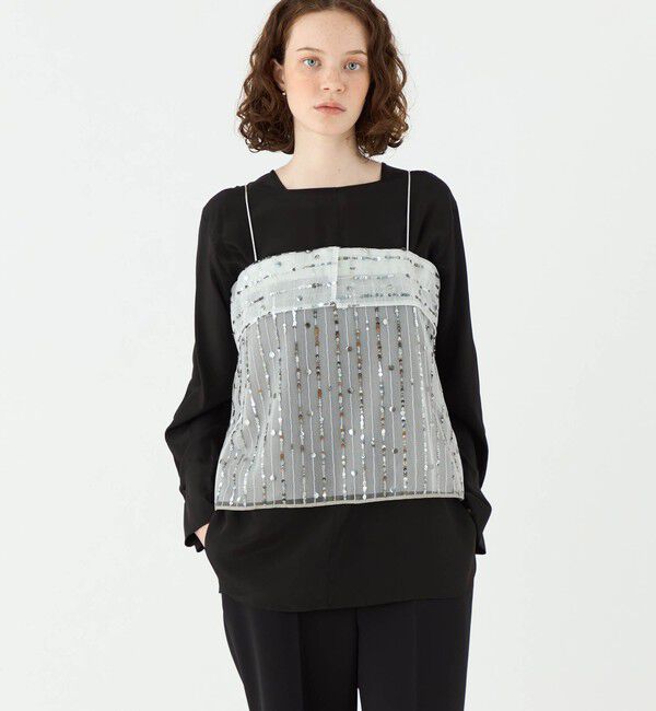 Ballsey「ドロップスパングルエンブロイダリー キャミソールブラウス」|その他|