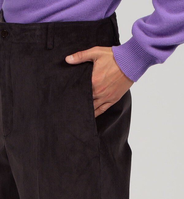 TOMORROWLAND BUYING WEAR「BERNARD ZINS SPENDER コットンコーデュロイ ワイドトラウザーズ」|スラックス|