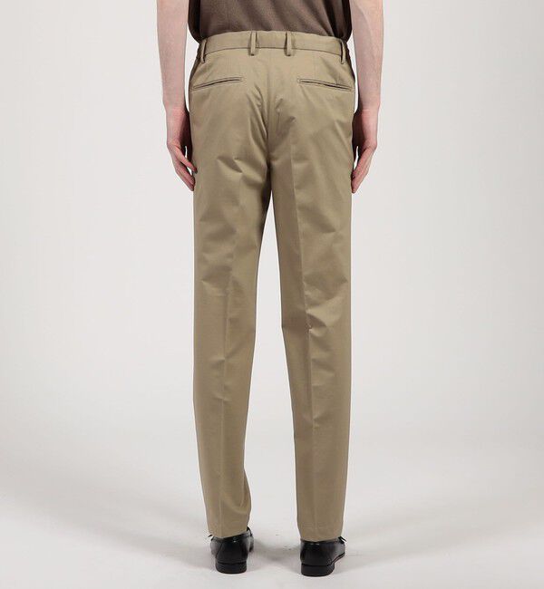 TOMORROWLAND MENS「コットンポリエステル ストレッチツイル 1プリーツイージースラックス」|スラックス|