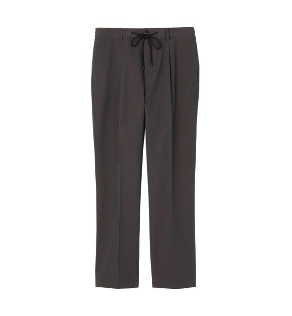 TOMORROWLAND MENS「コットンナイロンシャンブレー 1プリーツ イージースラックス FABRICA」|スラックス|17 チャコールグレー