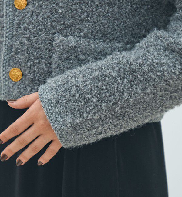 MACPHEE「ムートン ショートジャケット」|カーディガン|