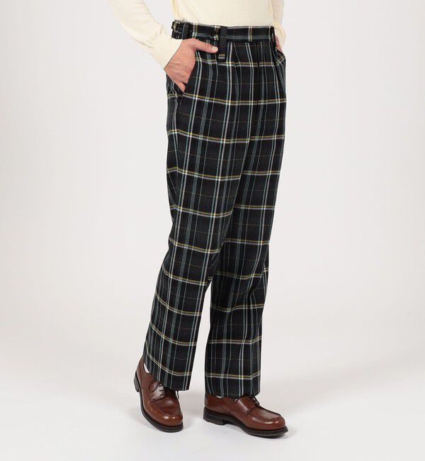 TOMORROWLAND BUYING WEAR「Tangent Patt TAN25&deg; British Barrack Trousers ウール 1プリーツ ストレートパンツ 」|スラックス|