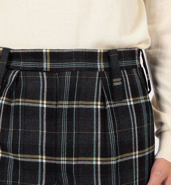 TOMORROWLAND BUYING WEAR「Tangent Patt TAN25&deg; British Barrack Trousers ウール 1プリーツ ストレートパンツ 」|スラックス|