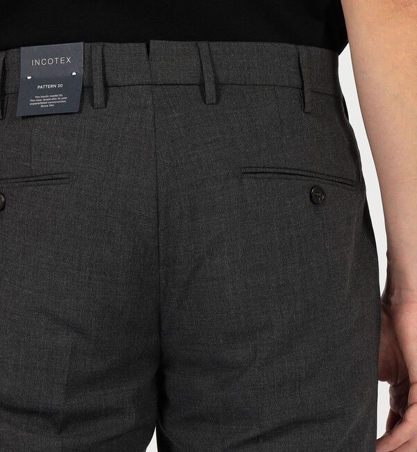 TOMORROWLAND BUYING WEAR「INCOTEX ストレッチウール ノープリーツスリムスラックス 30」|スラックス|