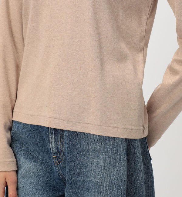 GALERIE VIE「コットンカシミヤジャージー クルーネックプルオーバー」|Tシャツ・カットソー|