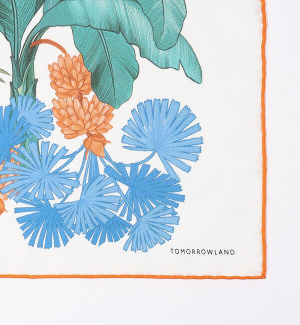 TOMORROWLAND GOODS「Atelier TOMORROWLAND LEAF シルクスカーフ」|バンダナ・スカーフ|