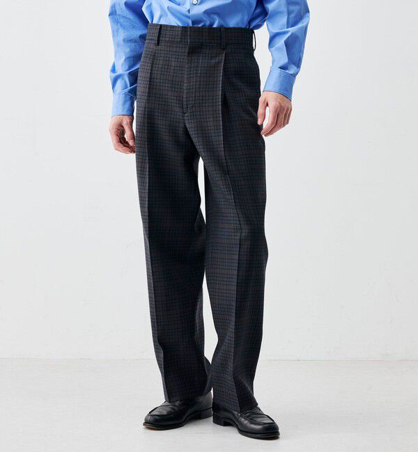 Edition「ウールマルチチェック スラックス」|スラックス|