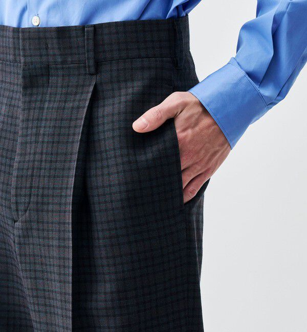 Edition「ウールマルチチェック スラックス」|スラックス|