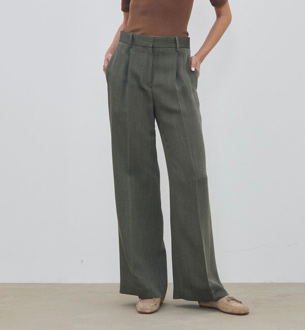 DES PRES「【WEB先行予約】ハイツイストカルゼ ワンタックパンツ」|スラックス|