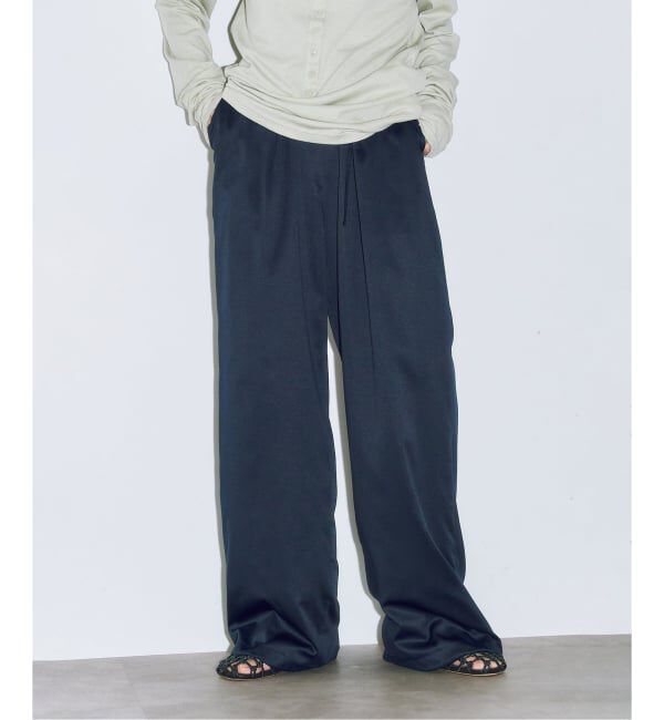  「《予約》SATIN EASY パンツ」|その他|ネイビー