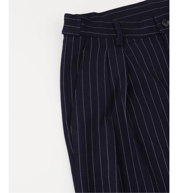 JOINT WORKS「ワイドタック ストライプ トラウザーズ / Wide Tuck Stripe Trousers」|スラックス|
