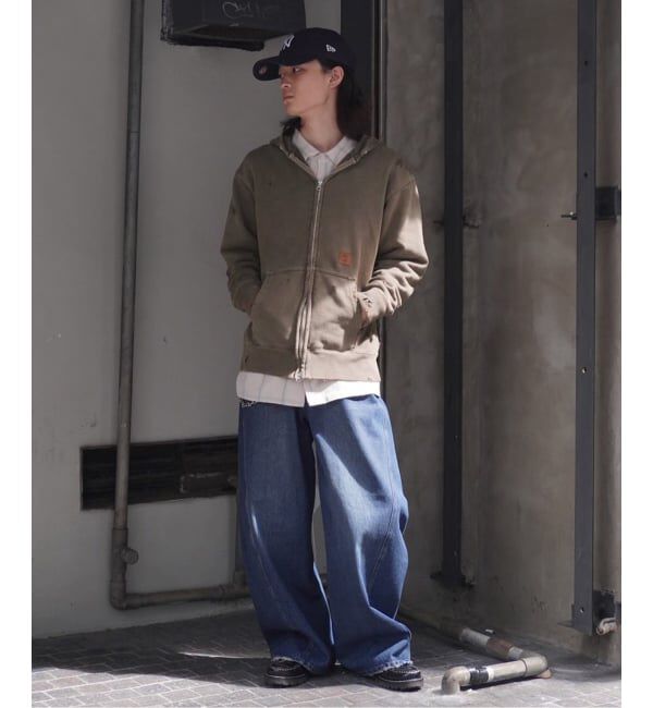 JOINT WORKS「JIEDA / ジエダ DAMAGE PATCH ZIP HOODIE」|パーカー|