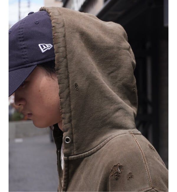 JOINT WORKS「JIEDA / ジエダ DAMAGE PATCH ZIP HOODIE」|パーカー|