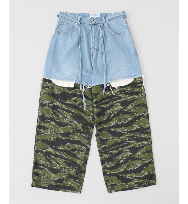JOINT WORKS「DISCOVERED / ディスカバード LAYERED ARMY DENIM PANTS」|デニム|