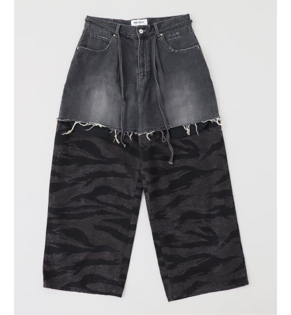 JOINT WORKS「DISCOVERED / ディスカバード LAYERED ARMY DENIM PANTS」|デニム|