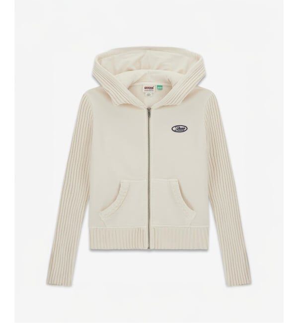 JOINT WORKS「GUESS Originals/ゲス オリジナルス GO MIXED RIB HOODIE」|パーカー|ナチュラル