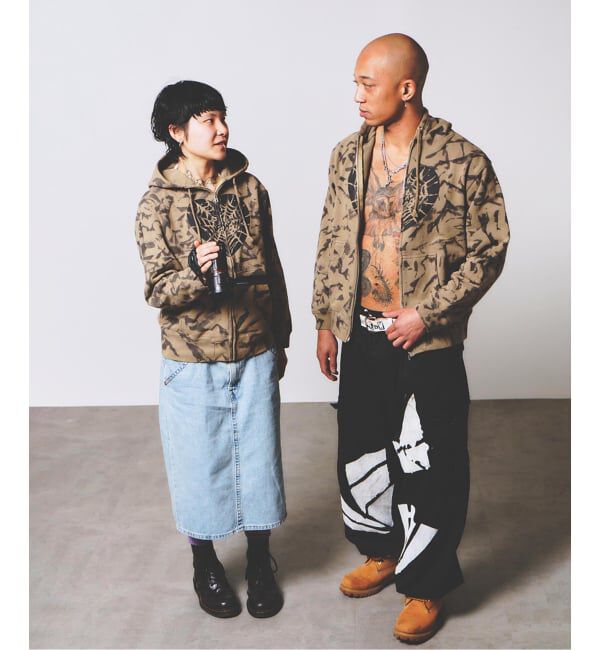 JOINT WORKS「Little Willow / リトルウィロー 別注 HEART SPIDER ZIP HOODIE」|パーカー|