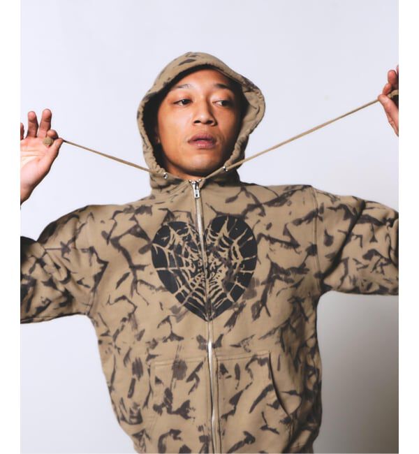 JOINT WORKS「Little Willow / リトルウィロー 別注 HEART SPIDER ZIP HOODIE」|パーカー|