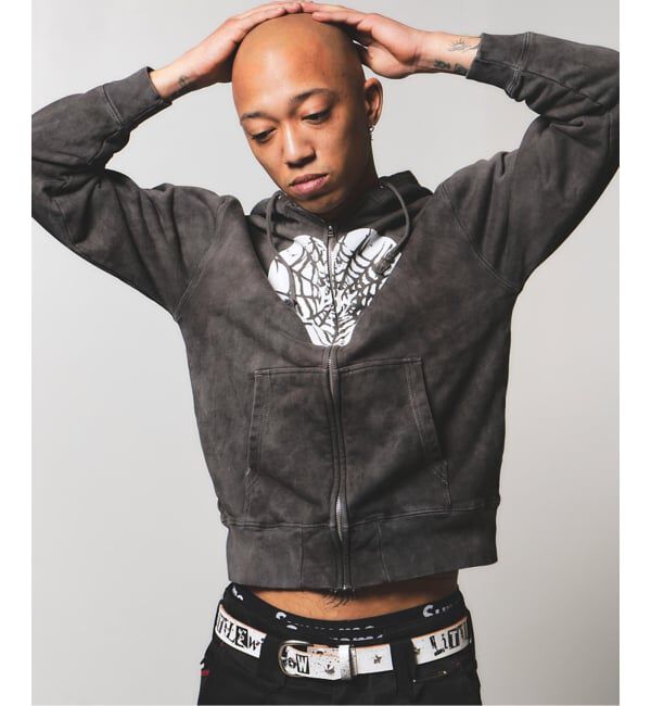 JOINT WORKS「Little Willow / リトルウィロー 別注 HEART SPIDER ZIP HOODIE」|パーカー|