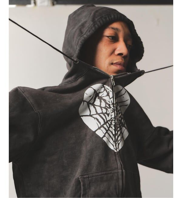 JOINT WORKS「Little Willow / リトルウィロー 別注 HEART SPIDER ZIP HOODIE」|パーカー|