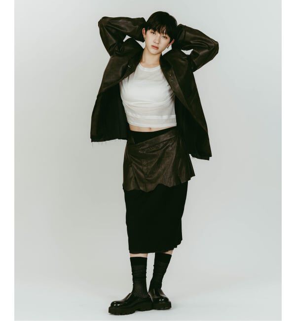 JOINT WORKS「Knuth Marf/クヌースマーフ cut layered mid length skirt」|スカート|