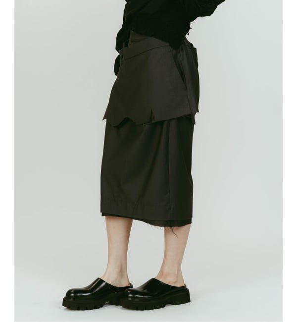 JOINT WORKS「Knuth Marf/クヌースマーフ cut layered mid length skirt」|スカート|