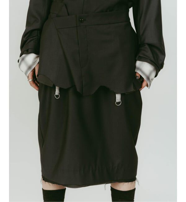 JOINT WORKS「Knuth Marf/クヌースマーフ cut layered mid length skirt」|スカート|