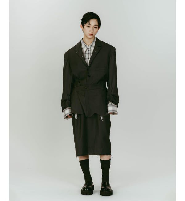 JOINT WORKS「Knuth Marf/クヌースマーフ cut layered mid length skirt」|スカート|