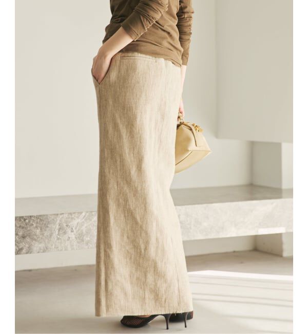 Plage「《予約》R&rsquo;IAM BALI 麻混ツイード スカート」|スカート|