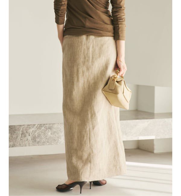 Plage「《予約》R&rsquo;IAM BALI 麻混ツイード スカート」|スカート|