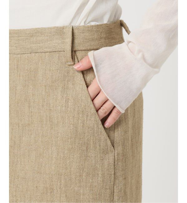 Plage「《予約》R&rsquo;IAM BALI 麻混ツイード スカート」|スカート|