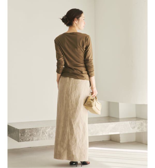 Plage「《予約》R&rsquo;IAM BALI 麻混ツイード スカート」|スカート|