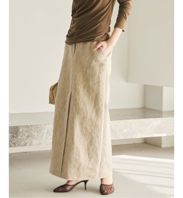 Plage「《予約》R&rsquo;IAM BALI 麻混ツイード スカート」|スカート|